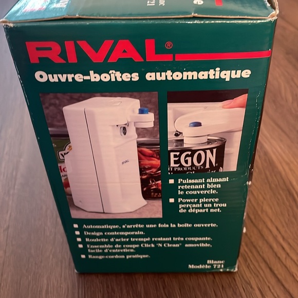 Rival Automatic Can Opener White Model NWOT - Picture 2 of 2